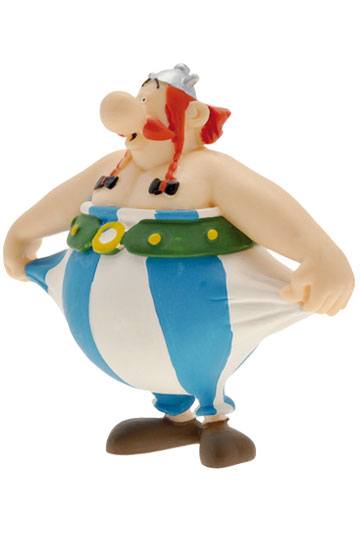 Asterix -figur Obelix, der holder bukserne 8 cm