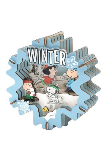 Peanuts Puremind Model Kit Wooden Theater Winter Wonderland
