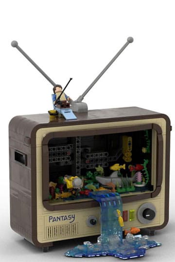 Original-Retro Series Construction Set Vintage Television 19 CM