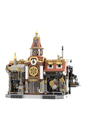 Original-Steampunk Series Construction Set Steampunk Railway Station 36 cm