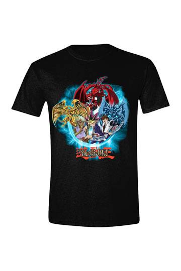 Yu-Gi-Oh! T-Shirt Group Shot Blue Vortex