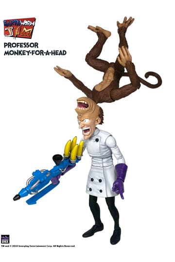 Earthworm Jim Action Figure Wave 1: Professor Monkey-For-A-Head 28 cm