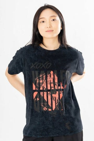 DC Comics T-Shirt Harley Quinn lavage à l'acide Xoxo