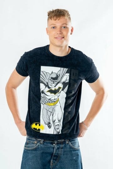 Batman T-Shirt Comic Acid Wash