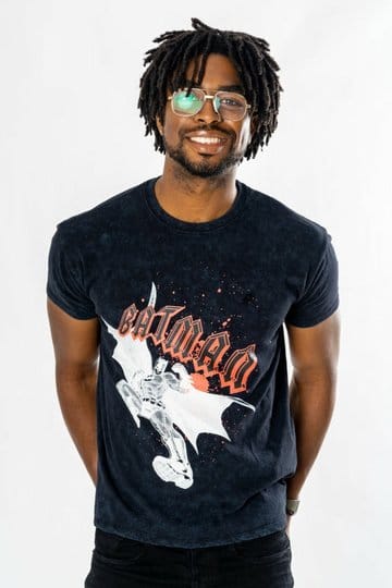 Batman T-shirt Rock Acid Wash