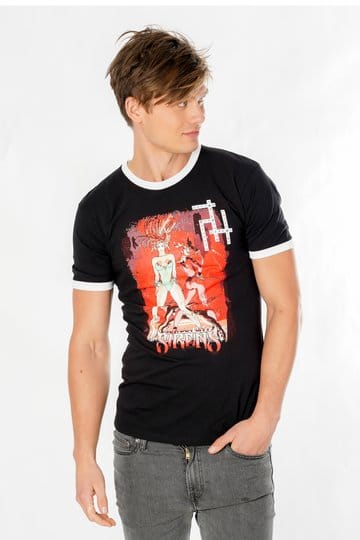Gotham City Sirens T-Shirt Crossword Black Ringer