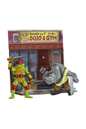 Teenage Mutant Ninja Turtles: Mutant Mayhem Battle Pack Action Figures Raphael vs. Rocksteady 11 cm