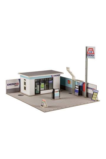 Original Illustration 1/64 Paper Model Kit 1/64 Gas Station 11 cm (re-run)