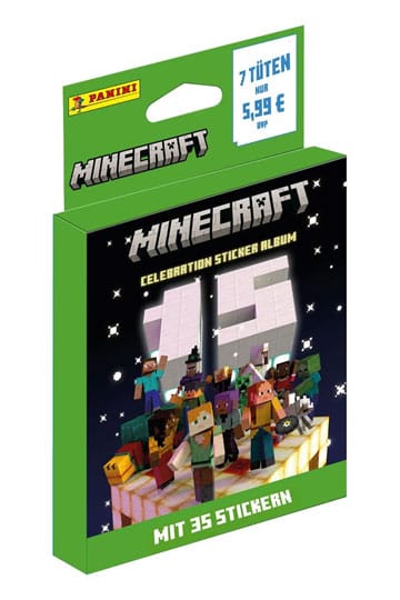 Minecraft Sticker Collection Eco-Blister 15th Anniversary Celebration *German Version*