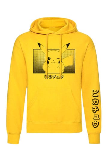 Pokemon kapüşonlu kazak Pikachu Katakana