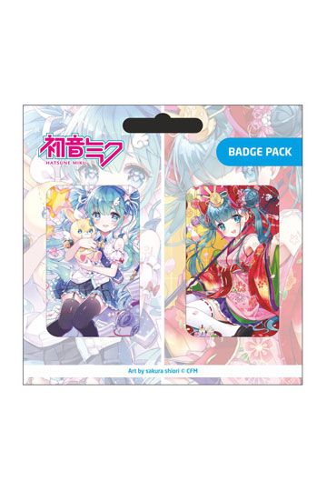 Hatsune Miku Pin Badges 2-Pack Set B