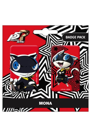 Persona 5 Royal Pin Abzeichen 2-Pack Mona / Morgana