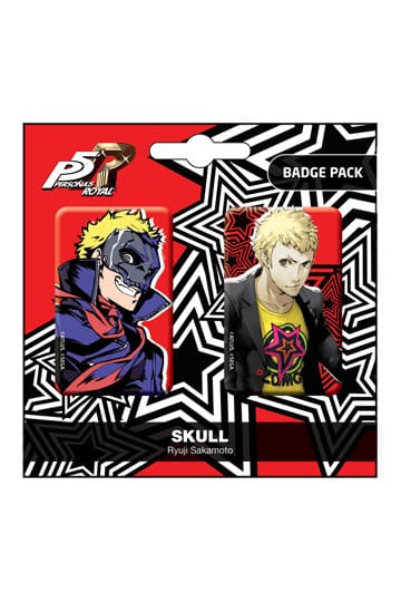 Persona 5 Royal Pin Badges 2-Pack Skull / Ryui Sakamoto