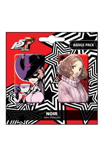 Persona 5 Royal Pin Badges 2-Pack Noir / Haru Okumura