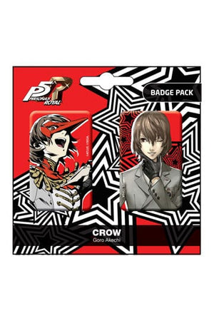 Persona 5 badge per pin reali da 2 pacchetti / goro akechi