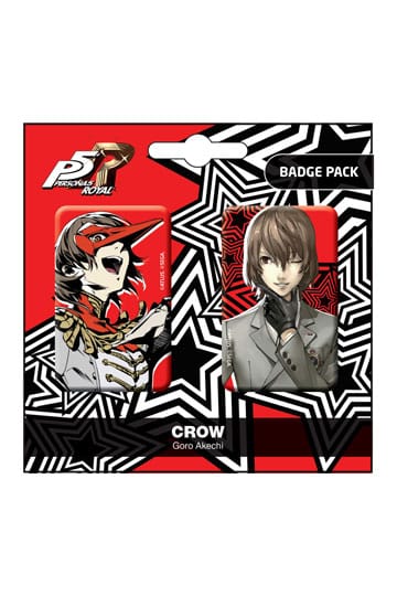 Persona 5 badge per pin reali da 2 pacchetti / goro akechi