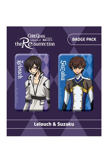 Kod Geass Lelouch of the Re: Surrection Pin Badges 2-Pack Lelouch & Suzaku