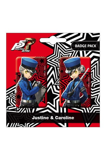 Persona 5 Kraljevske igle značke 2-Pack Justine & Caroline