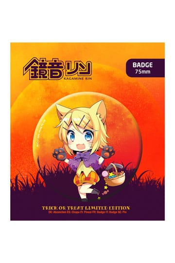 Hatsune Miku Pin Badge Halloween Limited Edition Kagamine Rin