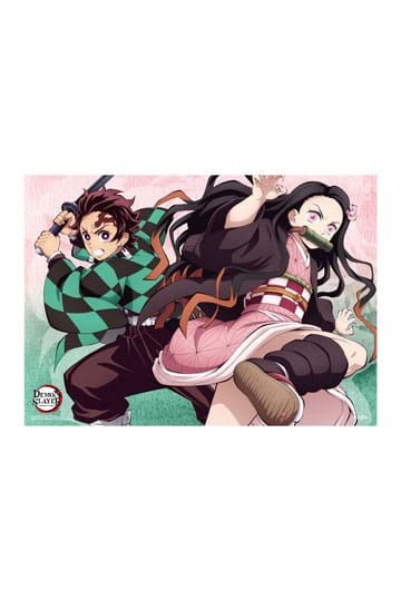 Demon Slayer: Kimetsu no Yaiba Fabric Poster Tanjiro And Nezuko 84 x 118 cm