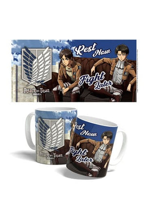 Attack on Titan Mug Rest Now, Fight Later 325 ml