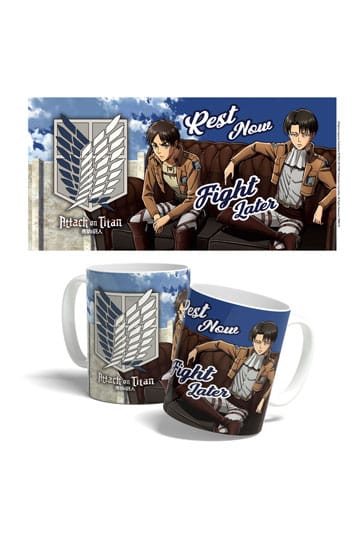 Attack on Titan Mug Rest Now, Fight Later 325 ml