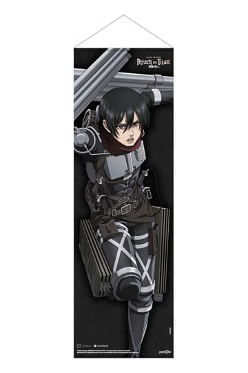 Attack på Titan: Den sista säsongen Slim Wallscroll Mikasa Ackermann 30 x 90 cm