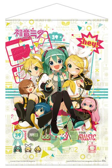 Vocaloid Wallscroll Hey! Piapro karakterleri 50 x 70 cm