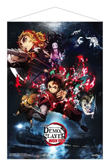 DEMON SLAYER: Kimetsu No Yaiba Wallcroll Mugen Train Key Visual 50 X 70 cm