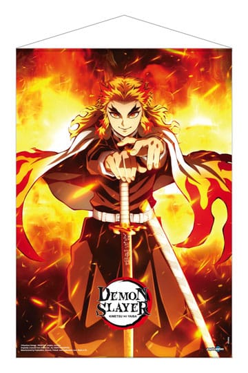 Demon Slayer: Kimetsu no Yaiba Wallscroll Kyojuro Rengoku 50 x 70 cm