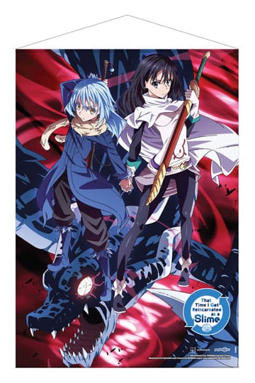 That Time I Got Reincarnated as a Slime Wallscroll Rimuru, Shizue and Veldora The Storm Dragon 50 x 70 cm