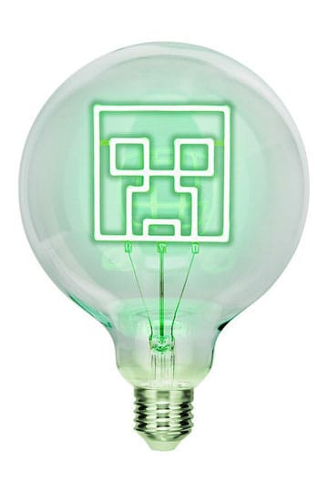 Minecraft Neon LED -glödlampa Creeper