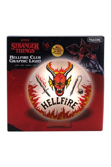 Stranger Things Lamp Hellfire Club Logo 20 cm