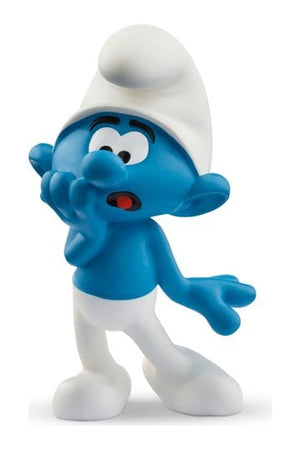 Smurfene Minifigur Scaredy Smurf 5 cm