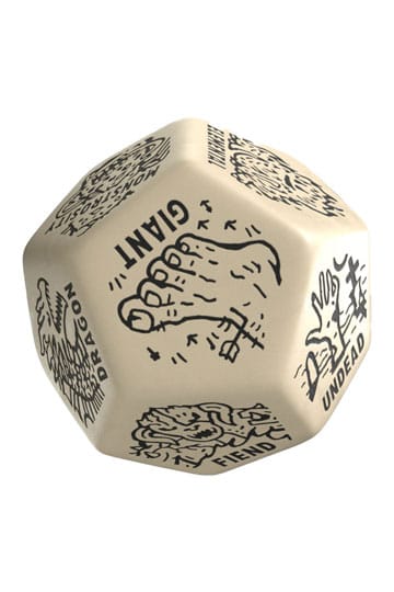 Viridian Jumbo Dice Monster Generator Die D12 Beige
