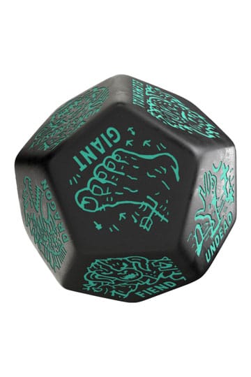 Viridian Jumbo Dice Monster Generator Die D12 Black