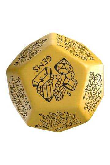 Viridian Jumbo Dice Treasure Generator Die D12 Yellow