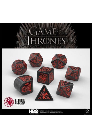 Game of Thrones Dice Set Targaryen (8)