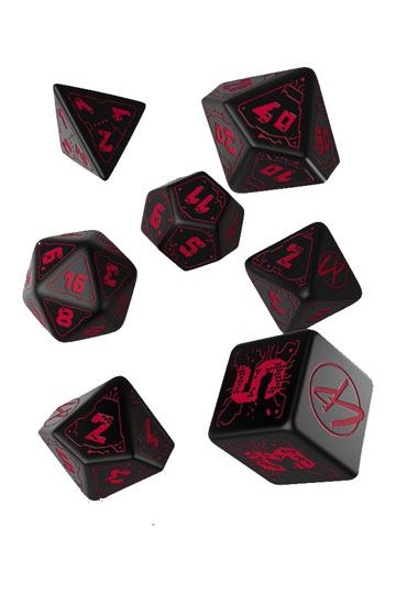 Cyberpunk Edition Dice Set Blood over Chrome (7)