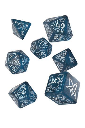 Call of Cthulhu terninger sett Abyssal & White (7)