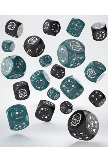 Crosshairs Compact D6 Dice Set Stormy&Black (20)