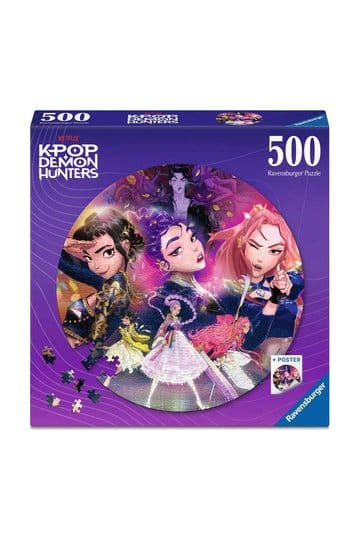 Puzzle rotondo KPop Demon Hunters Per i fan! (500 pezzi)