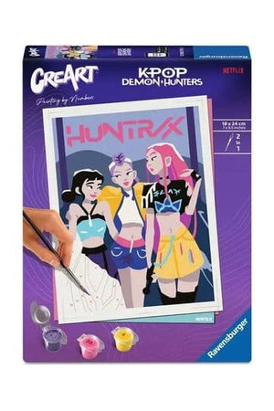 KPop Demon Hunters CreArt Paint by Numbers Painting Set Huntrix