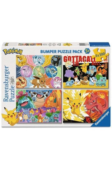 Pokémon Puzzle 4-Pack Pokémon Copains (4x100 pièces)