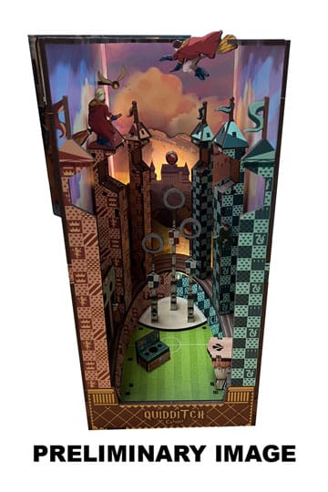 Harry Potter Tiny Adventures Book Nook Mini Diorama Quidditch Pitch 23 cm