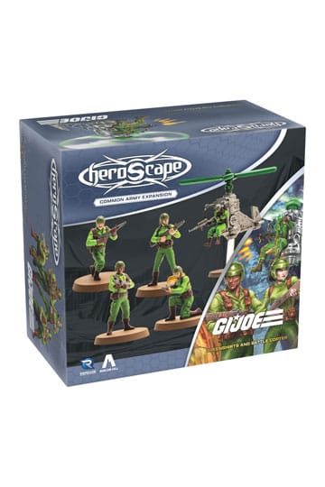 G.I.Joe Heroscape Army Expansion Greenshirts & Battle Copter (Common) *Engelsk version*