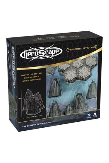 Extension de terrain Heroscape Les Cavernes de Valhalla *Version anglaise*