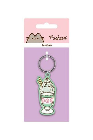 Pusheen PVC Keychain Matcha