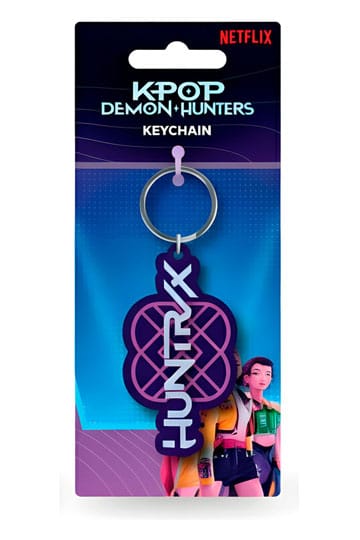 Porte-clés en PVC KPop Demon Hunters, Logo Huntrix