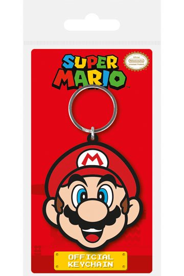 Super Mario Kauçuk Keychain Mario 6 cm